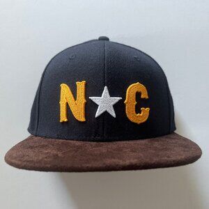 RUNAWAY® Streetwear Durham North Carolina State Flag Flat SuedeBill Baseball Hat